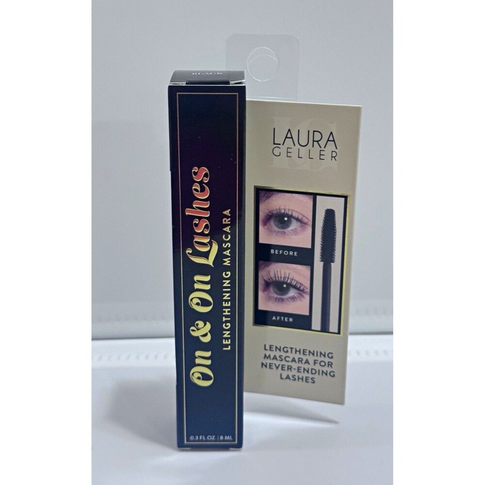 Laura Geller On & On Lashes Lengthening Mascara Black 0.3 oz NIB Sealed